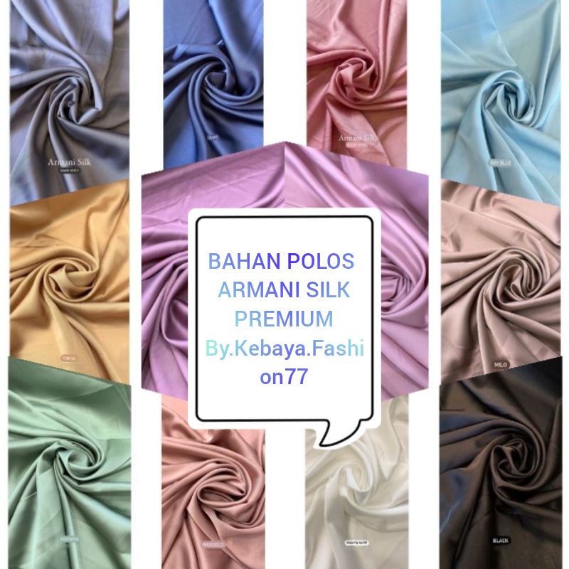 bahan kain Armani silk premium/Armani/polos/polos/terbaru