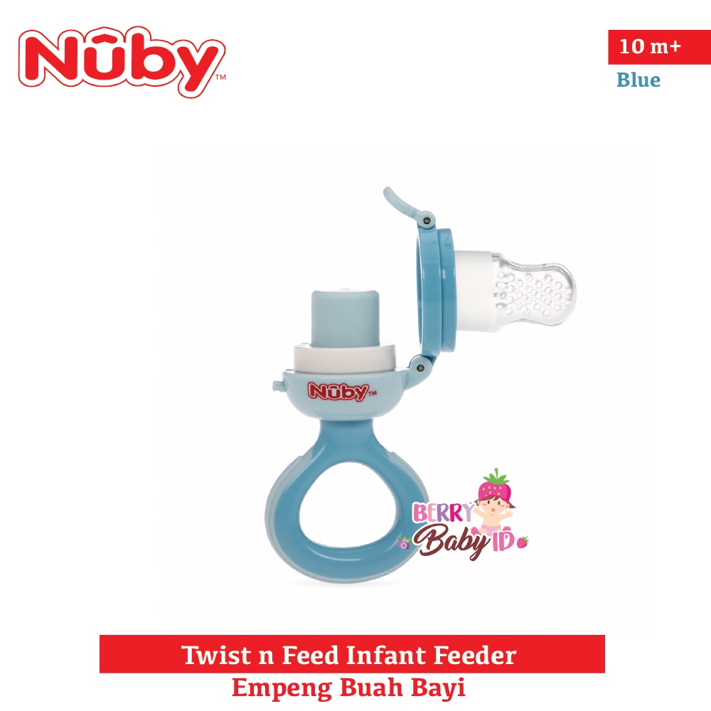 Nuby Twist n Feed Infant Feeder Fruit Feeder Empeng Buah Bayi BPA Free Berry Mart