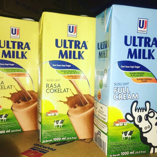 

ULTRA MILK UHT COKLAT & FULL CREAM 1000 ML