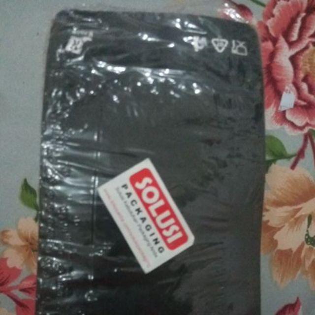 100 Pcs Gusset Flatbottom Hitam Doff 250z - Standing Pouch Biji Bubuk Kopi 100gr