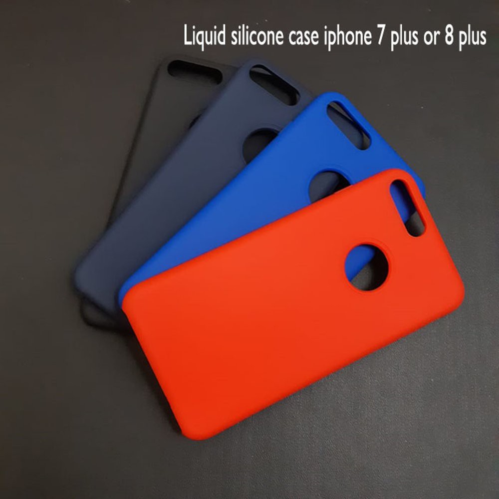 Magnetic iphone 8 plus liquid silicone case