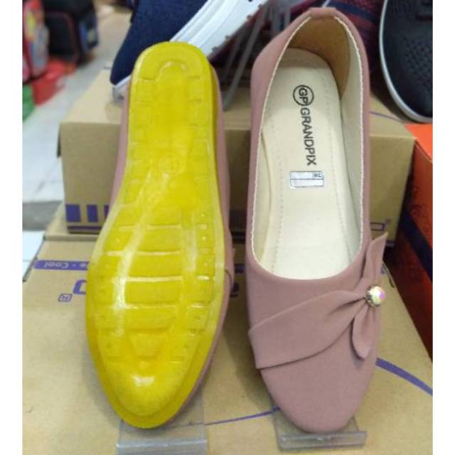 Sepatu Wanita Balet Slop Sol Karet