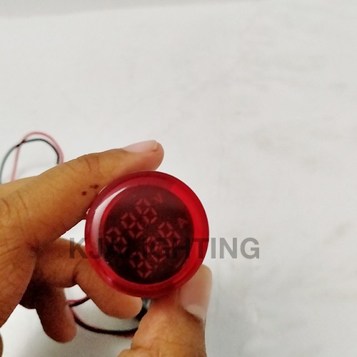 PILOT LAMP AMPERE METER 0 - 100 A MERAH BULAT