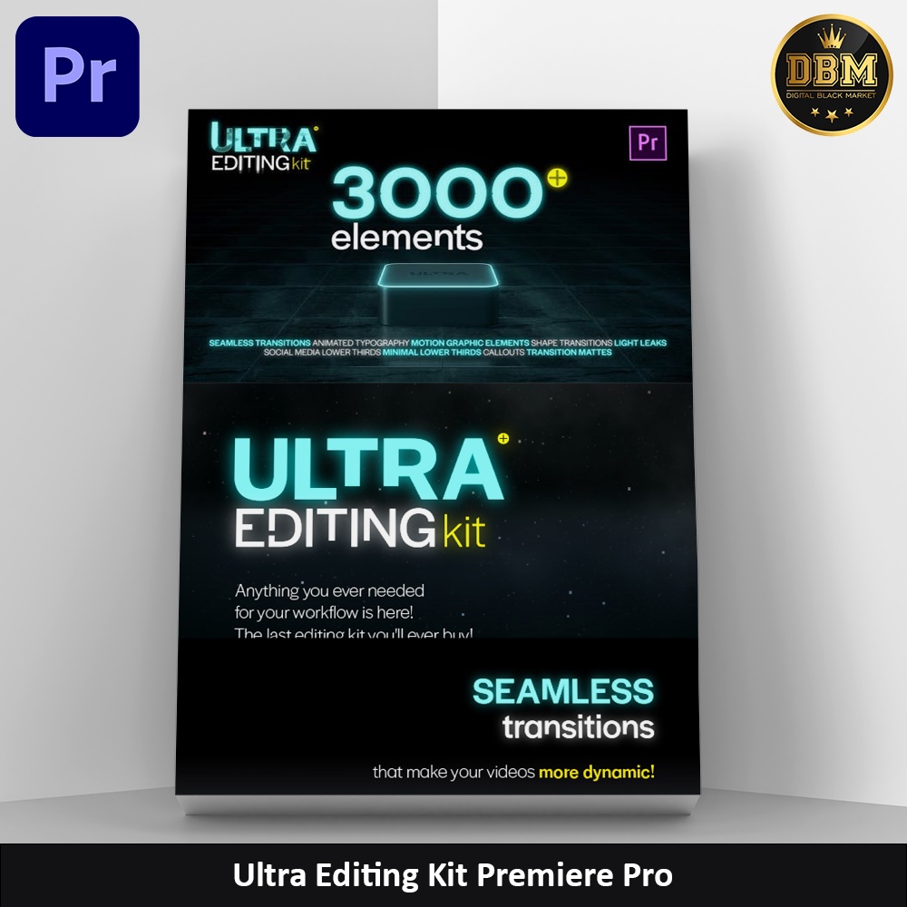 Ultra Editing Kit Premiere Pro - MOGRT &amp; Project Files