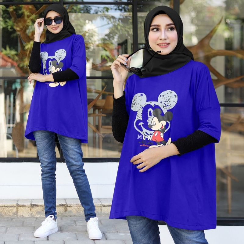 Mickey mouse atasan blouse fashion wanita