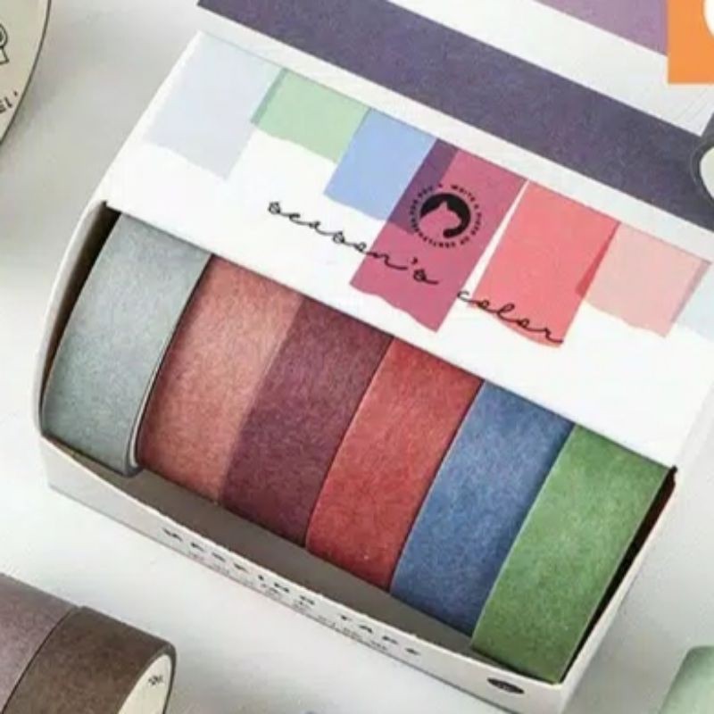 

Masking Tape / Washi Tape / Isolasi Dekorasi Warna-warni