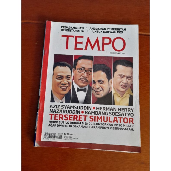 Majalah Mingguan Politik Tempo No.4202 Ed 11-17 MARET 2013 ( Bekas Original & Segel)