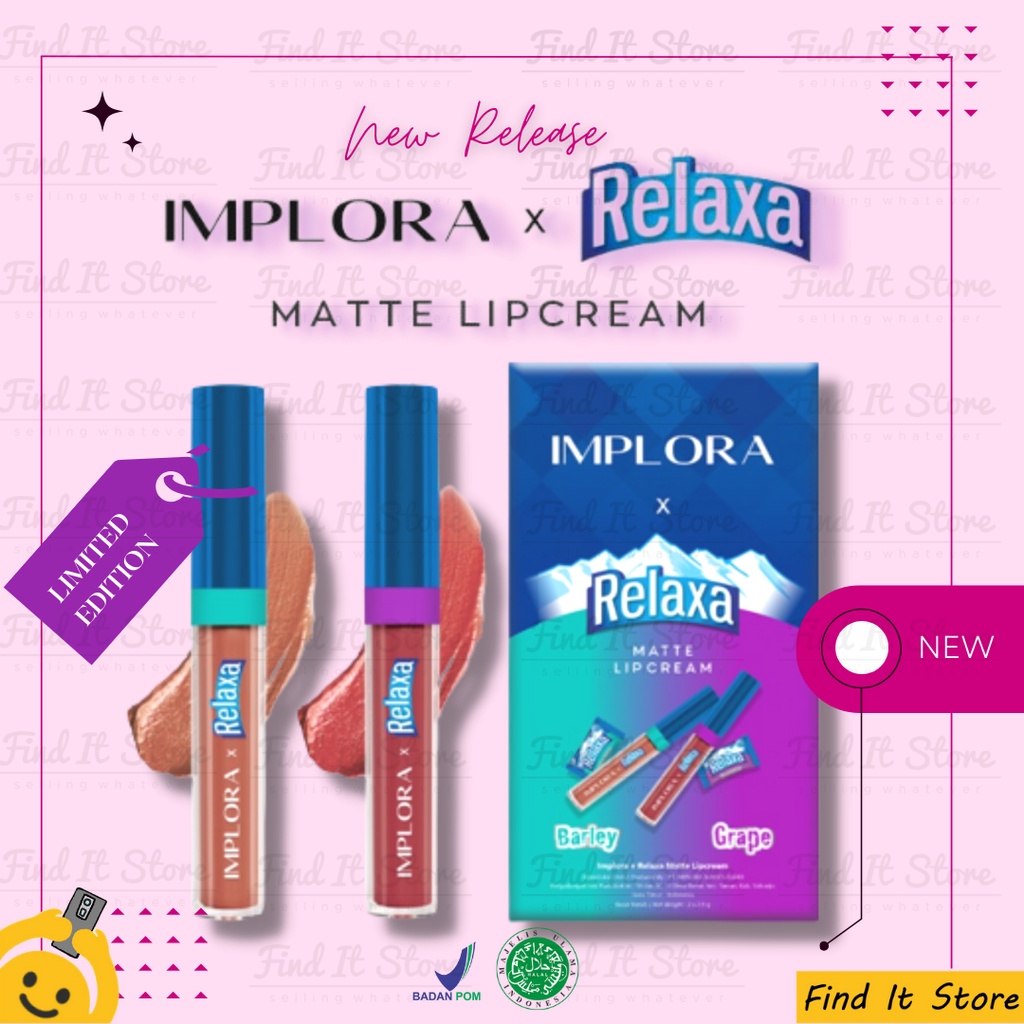 Implora Urban Lip Cream Matte Lipcream Lipstik Lipstick BPOM Orginal