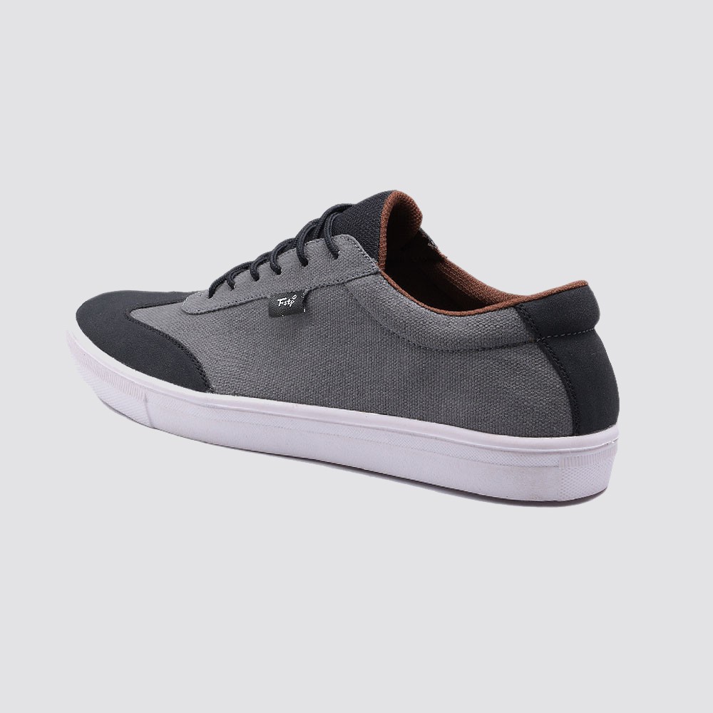 ATOM GREY BLACK |ManNeedMe x FSTP| Sepatu Sneakers Pria Casual ORI