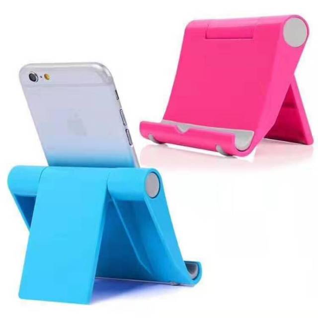 Holder Stand hp tab Standing Foldable Universal  kaki Phone Tablet Rotate 270 penahan Handphone di meja putar 270