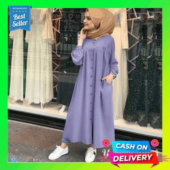 Dress Slimfit Membentuk Badan Sexy Leher Kotak Lengan Pendek Bahan Jersey Premium Tidak Nerawang Teb
