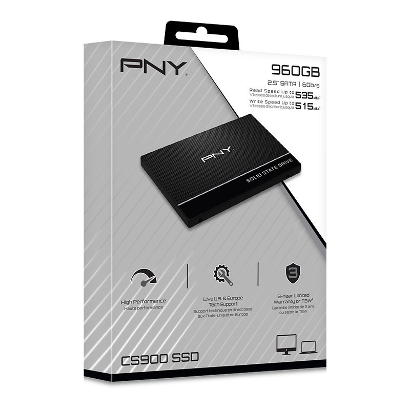 PNY SSD 960Gb 2.5&quot; Internal SATA III 6GB/s Solid State Drive CS900