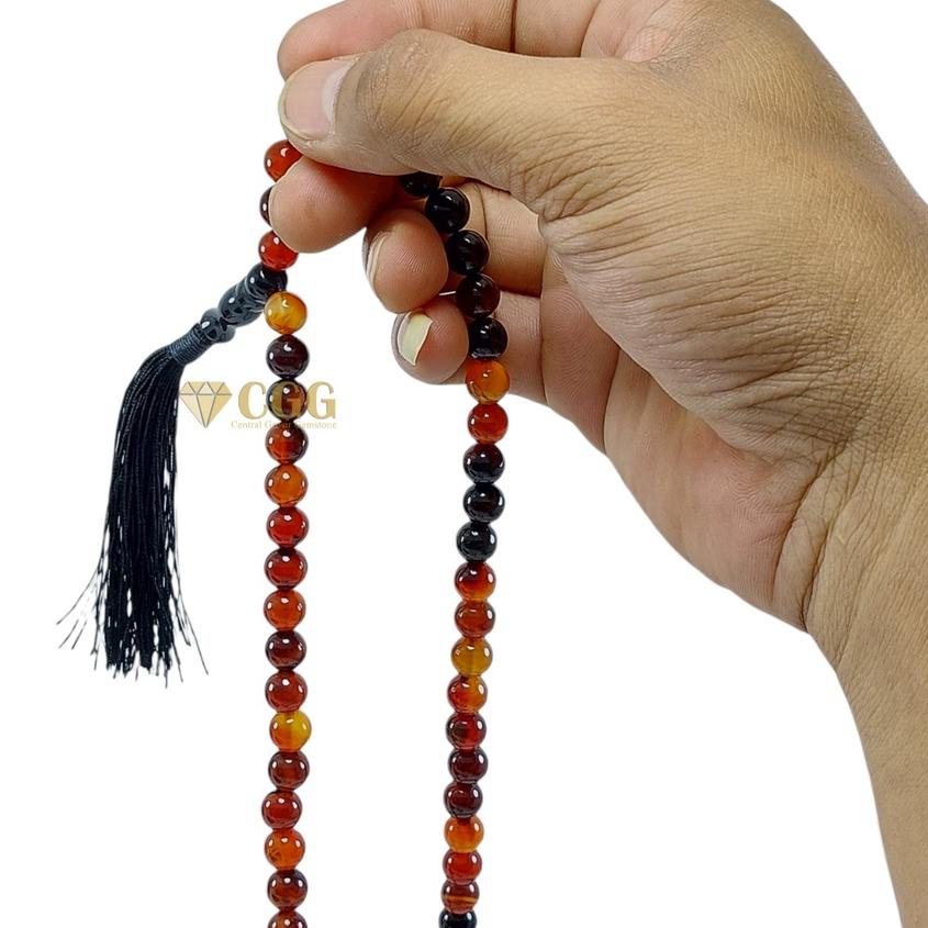 ☃ Tasbih Batu Natural Sulaiman Madu Asli ➤