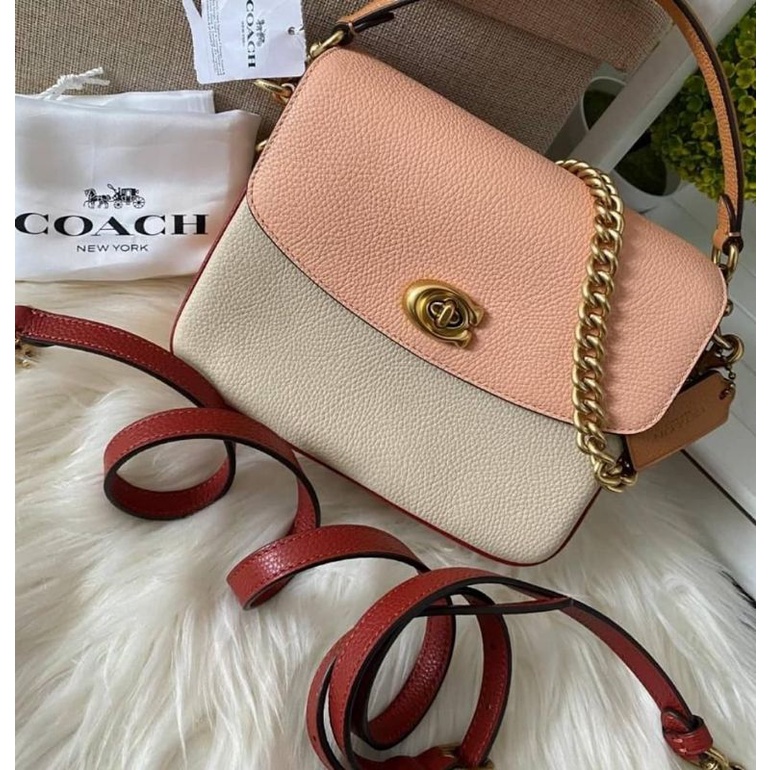 Coach 89088 cassie crossbody 19 ivory blush multi nwt