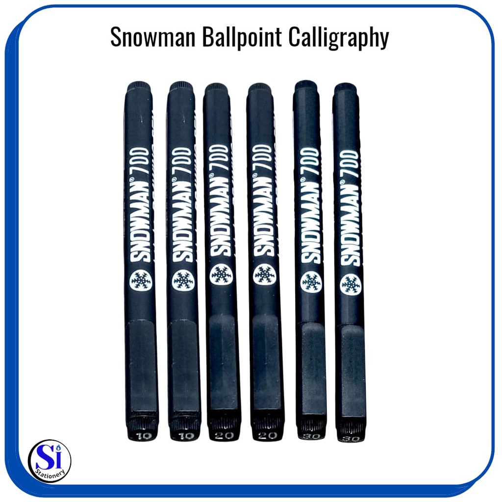 

Pulpen Snowman Calligrafhy Hitam/Calligrafhy Pen Black