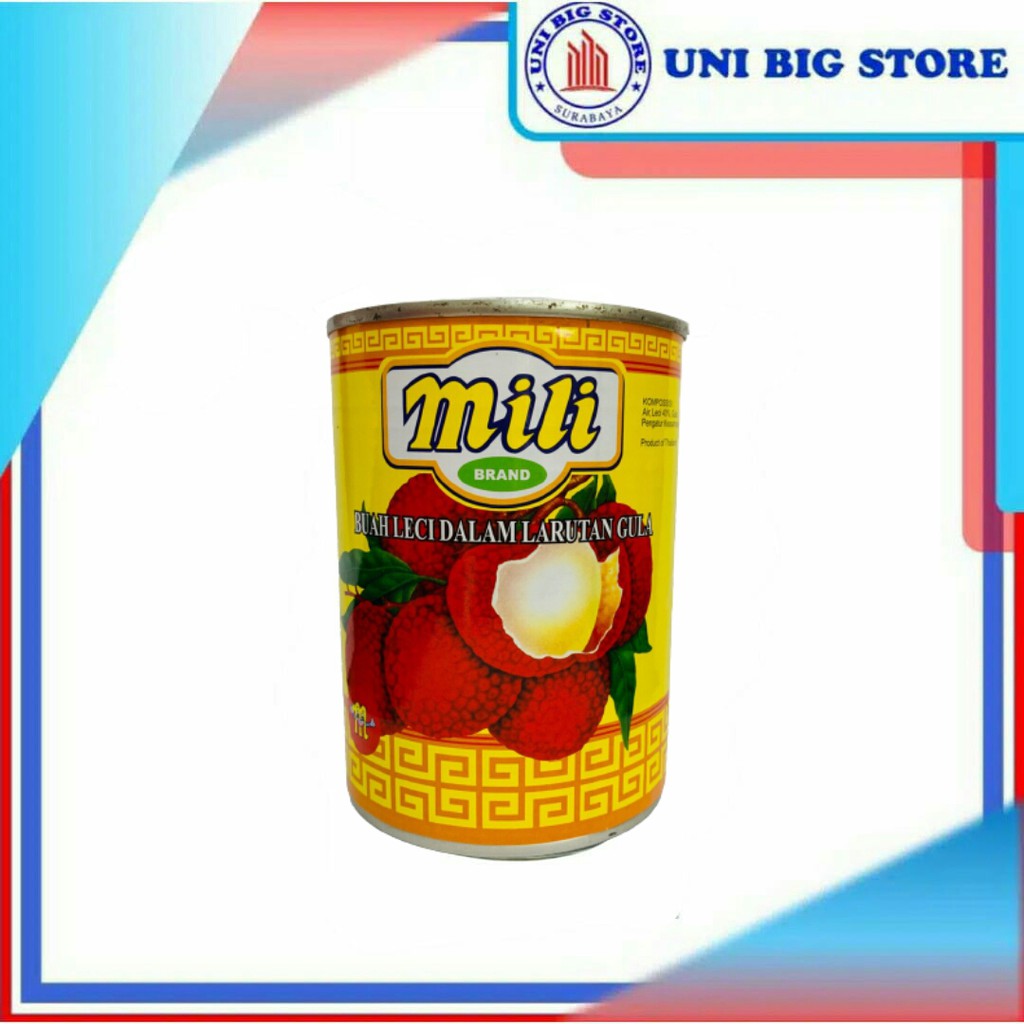 

Mili Lychee in Syrup - Buah Leci Dalam Larutan Gula Sirup 565 gr