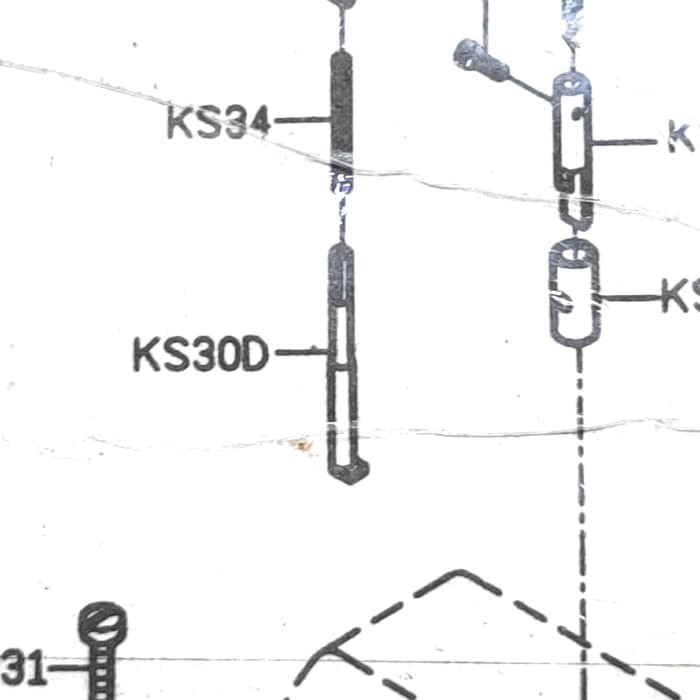 KS30D As Angkatan Tangkai Sepatu - Mesin Obras 737 - 747 - F700