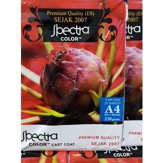 

❄ Kertas Foto Glossy 230g A4 Spectra / Glossy photo paper ☺