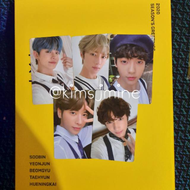 TXT Photocard Season Greetings 2020 Soobin Hueningkai Yeonjun Beomgyu PC SG SG20