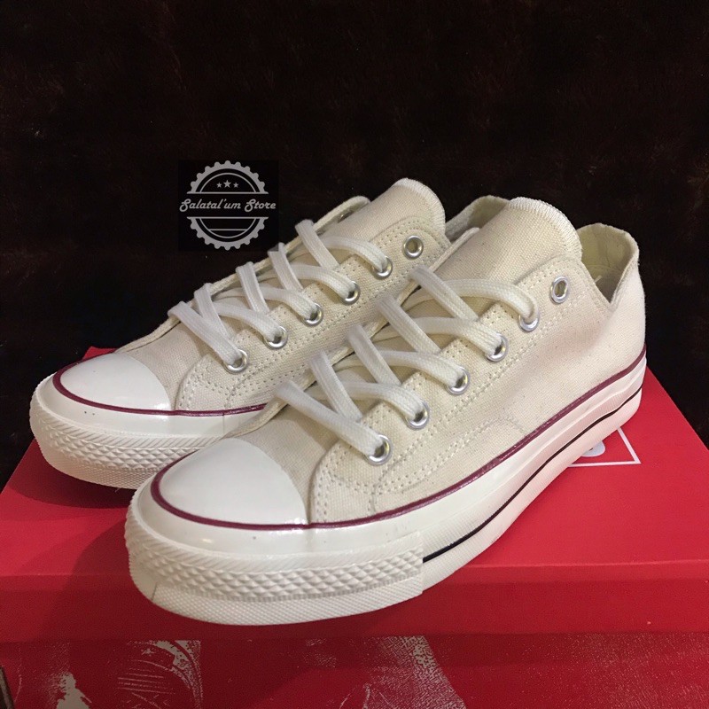 (BAYAR DITEMPAT) CONVERSE 70s LOW BROKEN WHITE PARCHMENT OFFWHITE EGRET