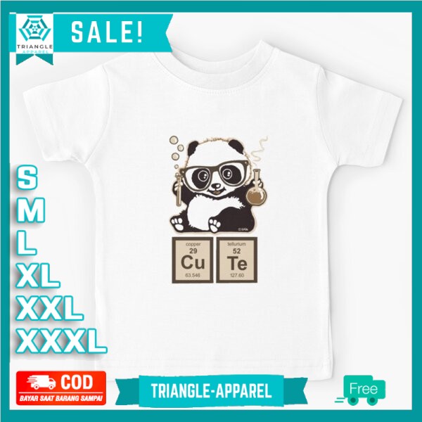 Kaos Baju Anak Chemistry panda discovered cute Premium Quality