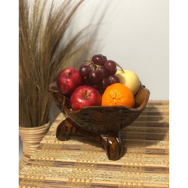 Keranjang / Tempah buah kayu jati asli.