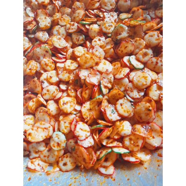

sebring kerupuk bawang pedas daun jeruk kemasan 1kilo