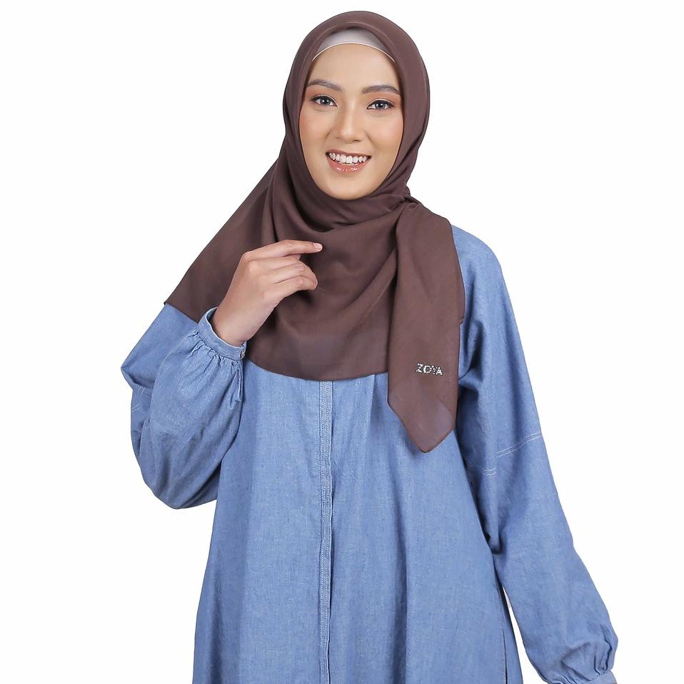 Terbaru.. Zoya Scarf Kerudung Hijab Segiempat Defne Scarf