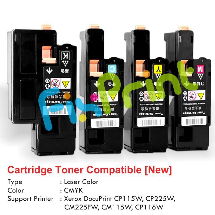 Cartridge Toner Compatible Fuji Xerox CP115W CP225W CM225FW CM115W CP116W Cyan