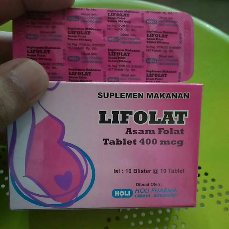 LIFOLAT TABLET (Asam Folat 400 mcg)