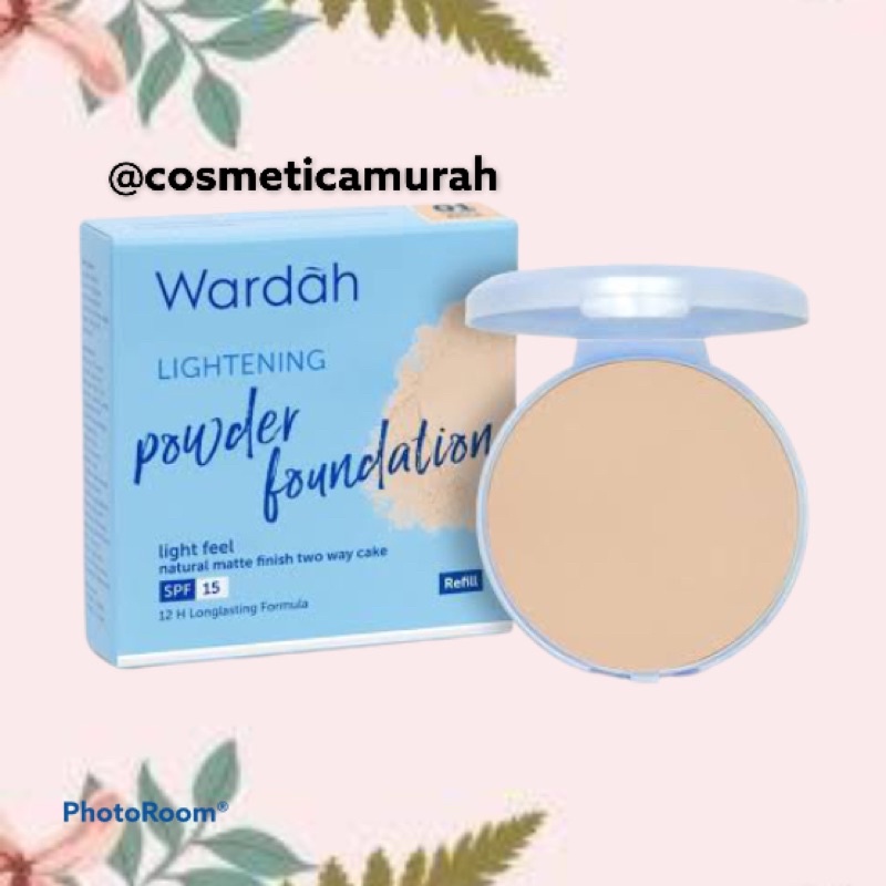 [hati2 kw ] Lengkap nomor / [ refill ] terbaru // wardah lightening powder foundation two way cake / bedak padat