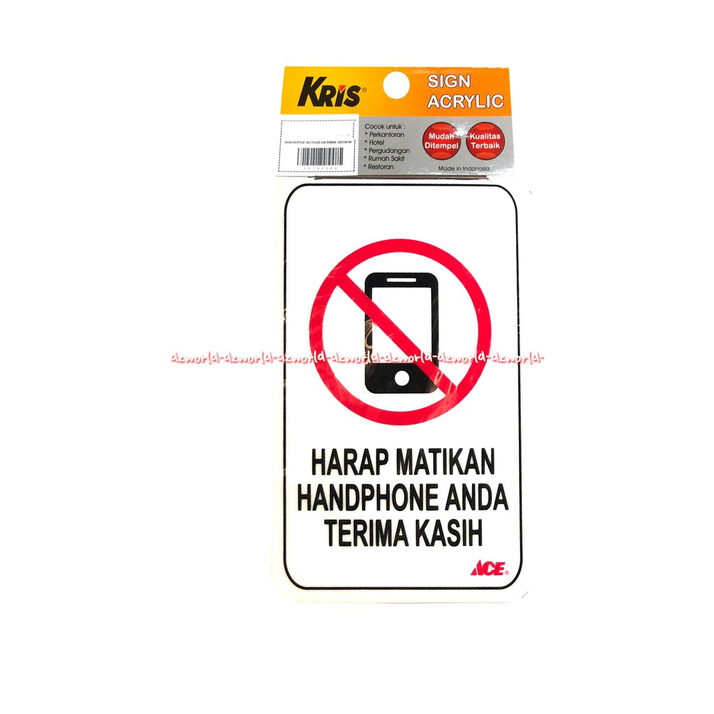 

Kris Harap Matikan Handphone Anda Terima Kasih Sticker No Cell Phone Use Sign Larangan Ponsel Di Larang Nelpon Stiker Dilarang Menggunakan Hp Handphone Smart Phone Diruangan Phone Silent Akrilik Tebal Anti Air