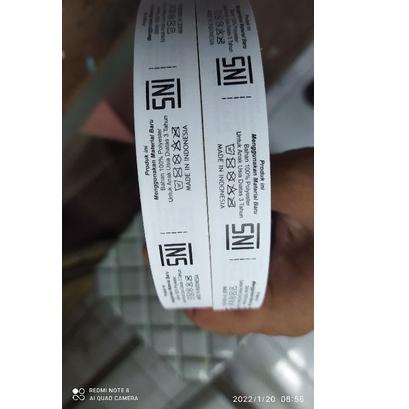 

[KODE PRODUK H8YNB4850] Jasa Printing label sni, logo, wash label dll