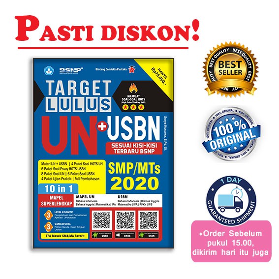 Buku Target Lulus Un Usbn Smp Mts 2020 Shopee Indonesia