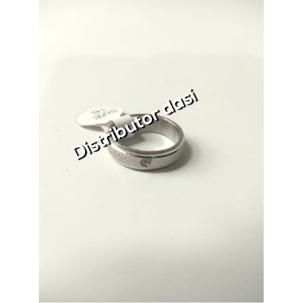 cincin titanium pria wanita gold silver cin cin couple ready stok