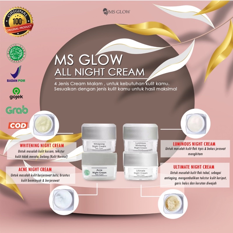 Ms Glow Nightcream Ecer
