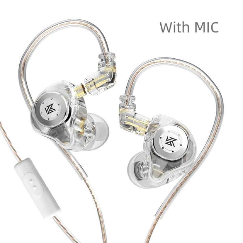 Knowledge Zenith KZ EDX Pro Basshead Earphone with Mic - Black-Crystal