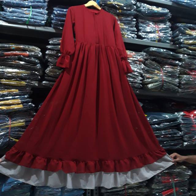 BISA COD 1 KG MUAT 2 PC / SYIFA / GAMIS CERUTI TERBARU 2020 / GAMIS SERUTI KOMBINASI