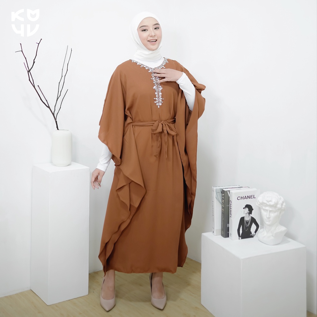 Koyu Hijab Kaftan Wollycrap Ramadhan Luxury