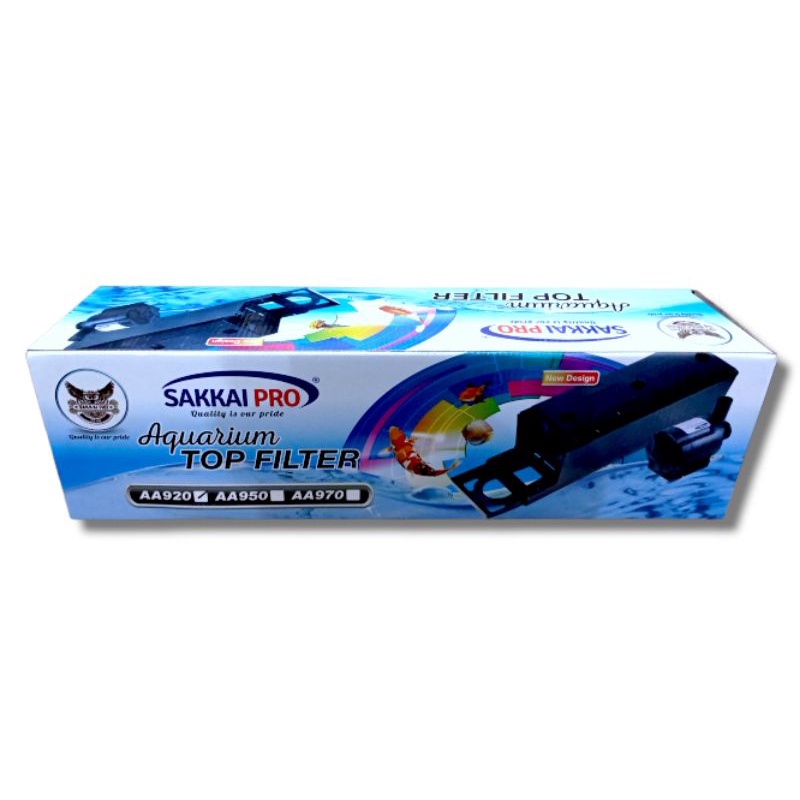 Pompa aquarium lengkap Box filter SAKKAI PRO AA 920