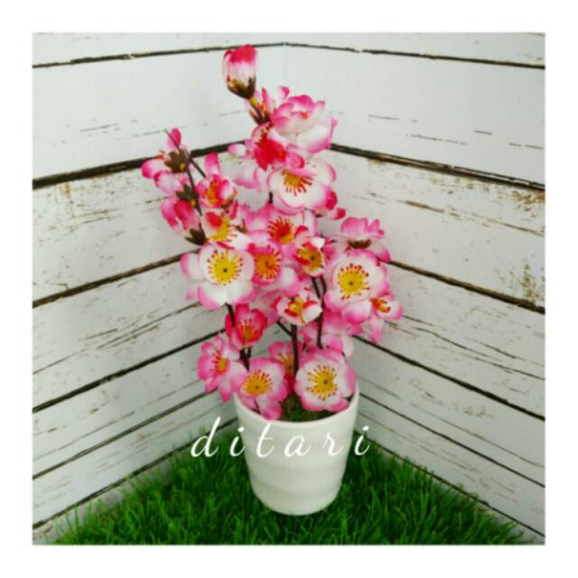 Bunga plastik artificial ARTIFISIAL hias shabby chic