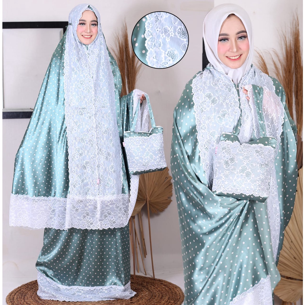 MUKENA ZARA SILK GLOSSY Mukena Jumbo Premium