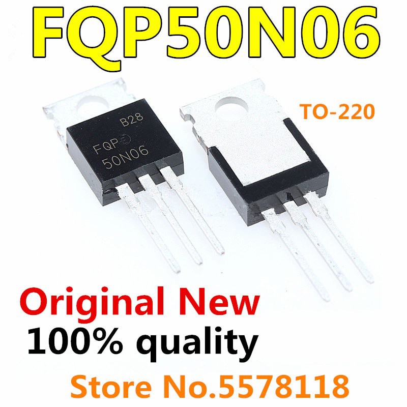 10pcs Ic Fqp50N06 To220 50n06 Mosfet