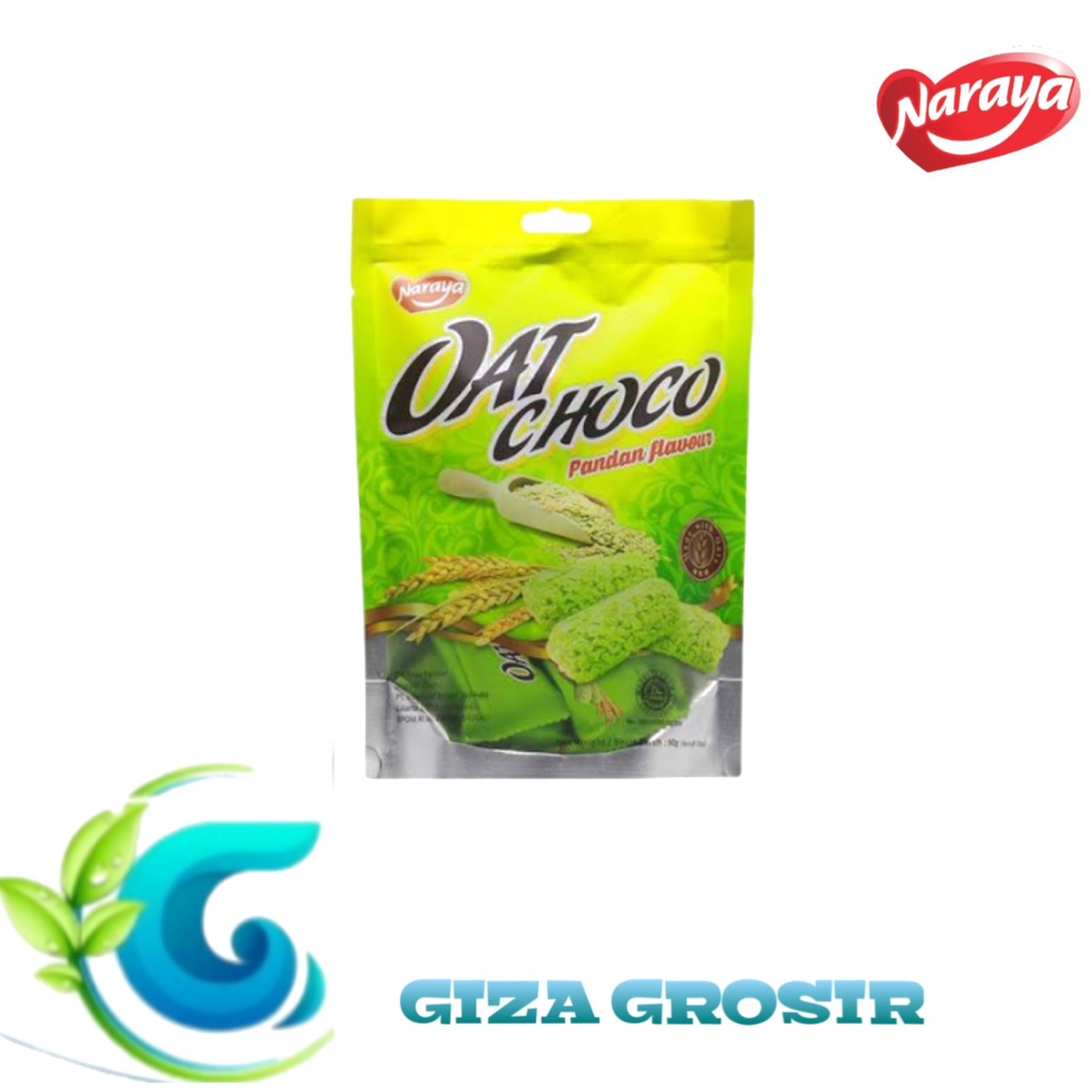 

Naraya Oat Choco RASA PANDAN 100gr / Snack Gandum Sereal Manis Bergizi