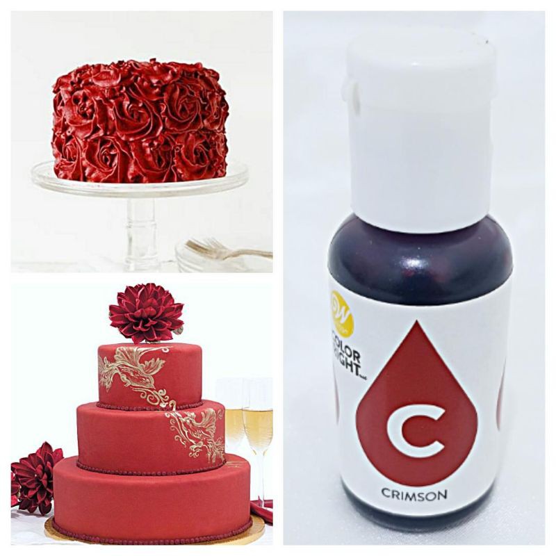 19 ml pewarna wilton crimson pewarna makanan wilton bright color color right pewarna kue fondant