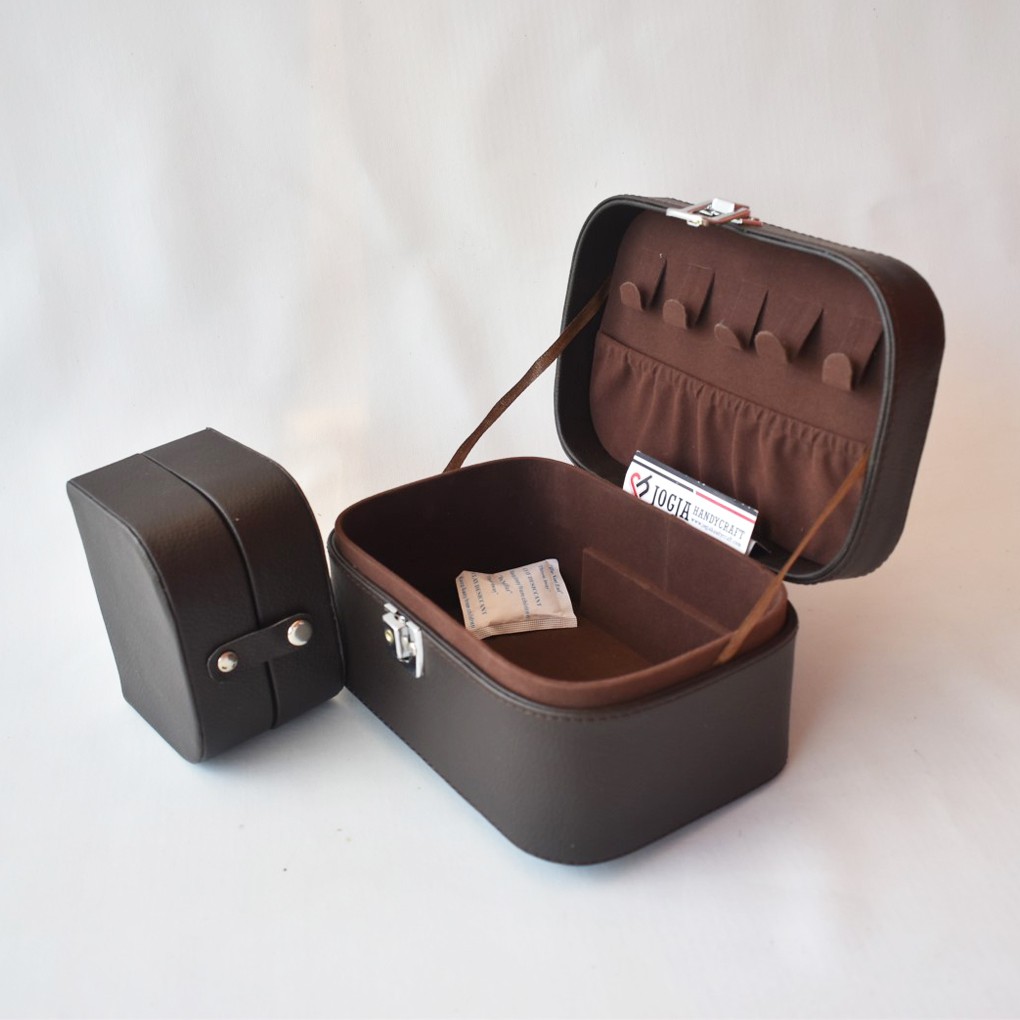 Free Ongkir &amp; Termurah Kotak Tempat Perhiasan / Jewelry Box Dark Brown