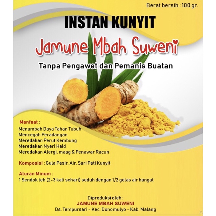 

Instan Kunyit