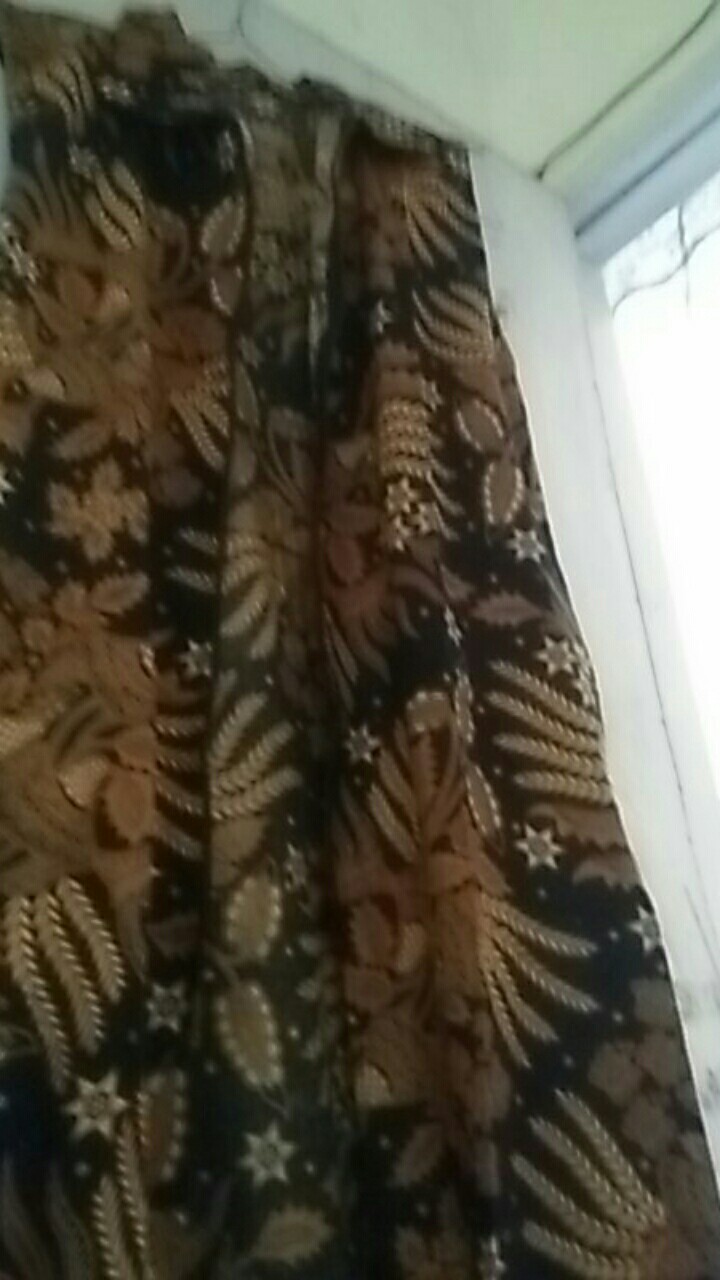 Couple Maxi Cardi Batik Sogan Manggar Mas Sarimbit Outer Seragam Kerja Kondangan Modern Kardigan