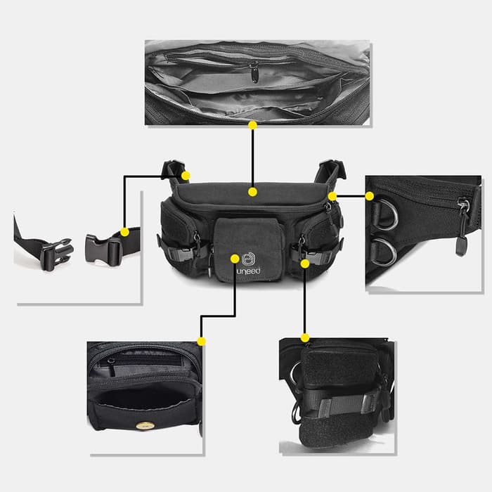 UNEED Omen Tas Selempang Pria / Waist Bag - UB216