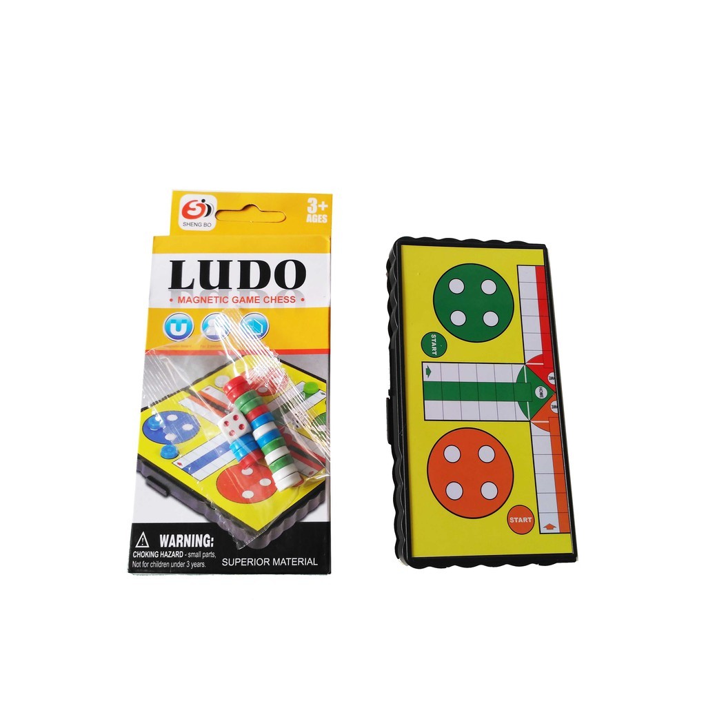Mainan Magnetic Ludo Game Chess - Ludo Meja - Mainan Anak - Mainan Anak- A116